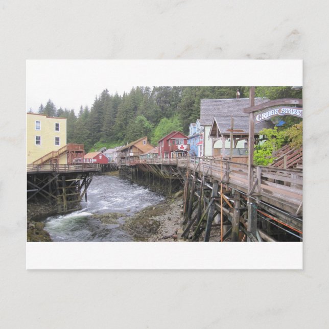 Creek Street Ketchikan, Alaska Postcard (Front)