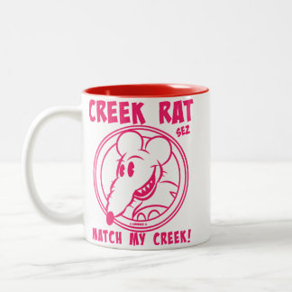 Creekrat Cartoon Studios Creek Rat Art Two-Tone Coffee Mug