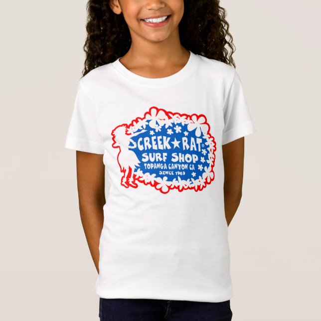 Creekrat Cartoon Studios - Creek Rat Surf Shop T-Shirt (Front)