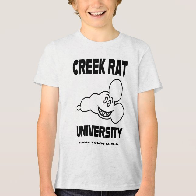 Creekrat Cartoon Studios - Creek Rat Tri-Blend Shirt (Front)