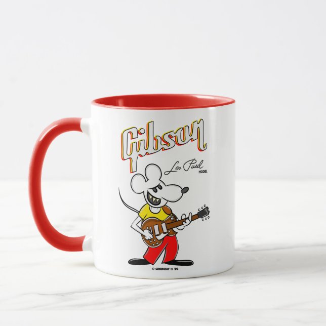 Creekrat Cartoon Studios - Les Paul by Gibson Mug (Left)