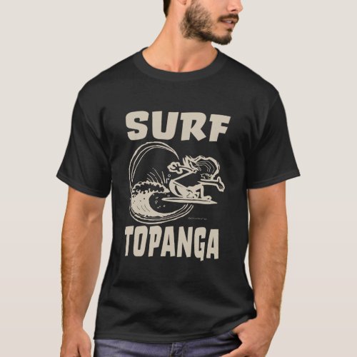 Creekrat Cartoon Studios Surf Topanga Art T_Shirt