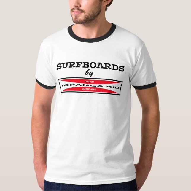 Creekrat Cartoon Studios - Topanga Kid Surfboards T-Shirt (Front)