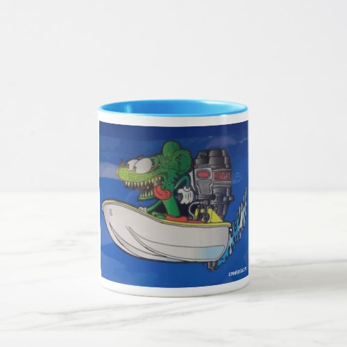 Creekrat Cartoons Fliver Boat Mug