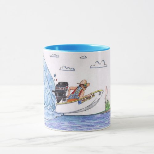 Creekrat Cartoons Fliver Boat Mug