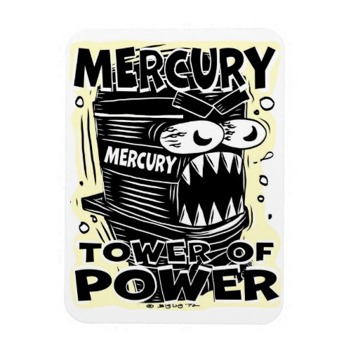 Creekrat Mercury Tower of Power Magnet