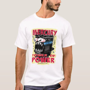 Creekrat Studios Mercury Tower of Power Cartoon T-Shirt