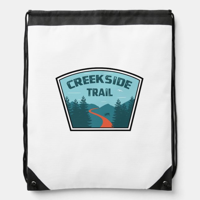 Creekside Trail Drawstring Bag (Front)