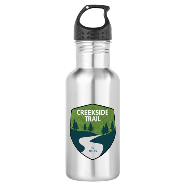 Creekside Trail Stainless Steel Water Bottle (Front)