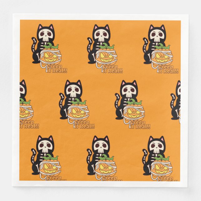 🎃 Creep It Napkins 🐱 (Front)