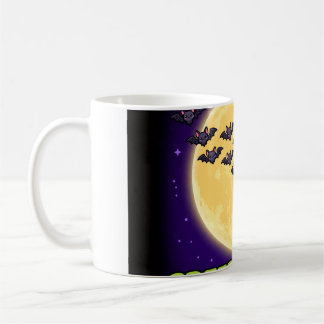 Creep It Real Bats Moon Halloween Coffee Mug