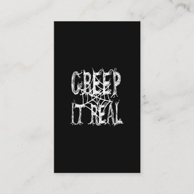 creep it  real business card (Front)