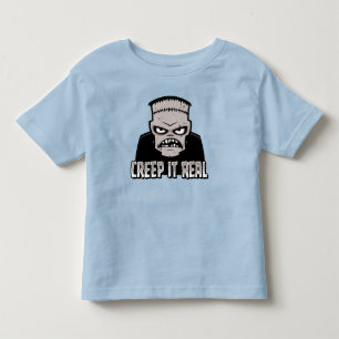 Creep It Real Classic Horror Frankenstein Design Toddler T-shirt