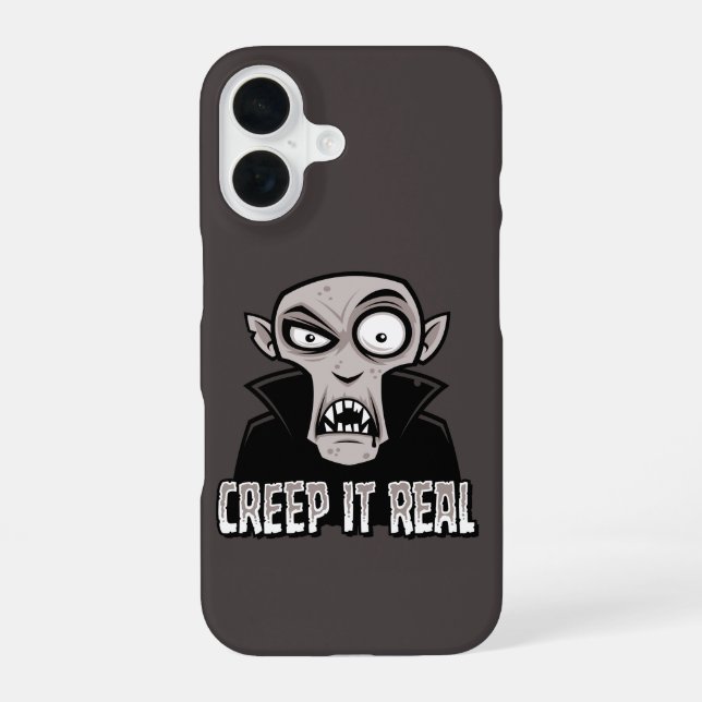 Creep It Real Classic Horror Vampire Design iPhone Case (Back)
