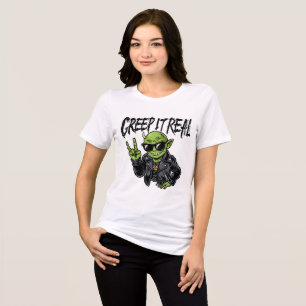 Creep It Real Funny Halloween Womens Tshirts