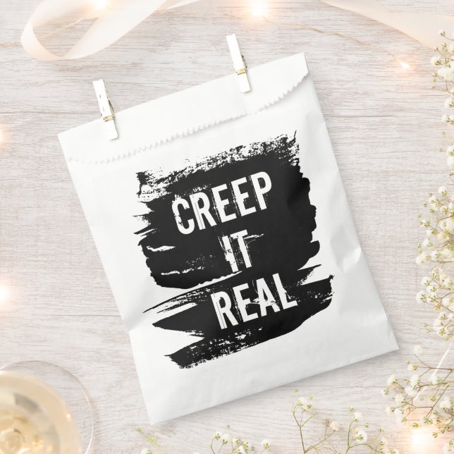 Creep it Real Halloween Favor Bag (Clipped)
