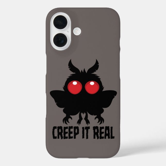 Creep It Real Mysterious Mothman Cryptid Case-Mate iPhone Case (Back)