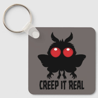 Creep It Real Mysterious Mothman Cryptid Keychain