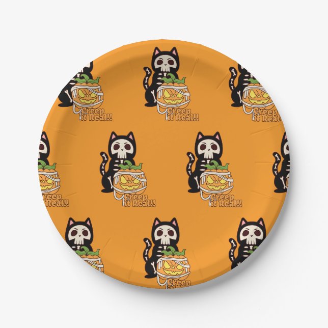 🎃 Creep It Real! 🐾 Paper Plates (Front)
