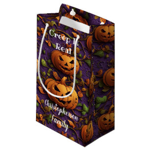 Creep It Real Pumpkin Small Gift Bag
