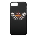 Creep It Real, Skeleton Hands Showing Heart iPhone 8/7 Case
