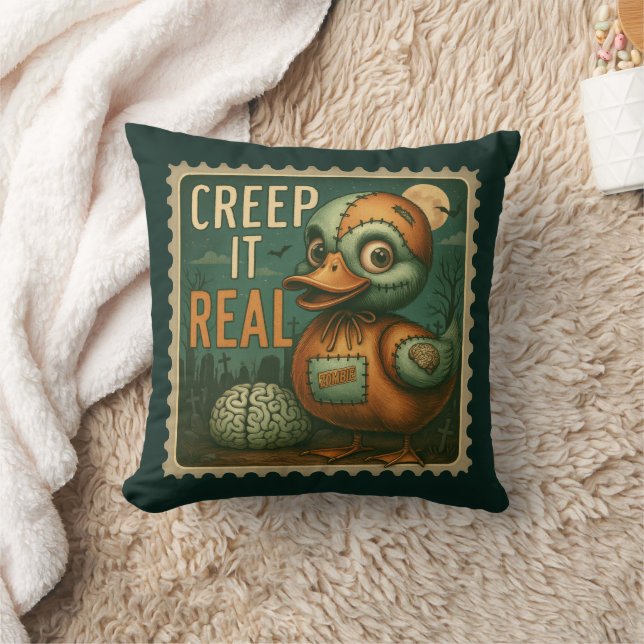 Creep It Real Zombie Duck Pillow  (Blanket)
