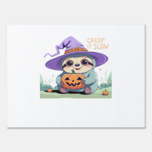 Creep It Slow � Cute Sloth Halloween Shirt Funny Sign