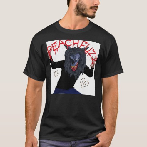 Creep _ Peachfuzz Werewolf Mask Pose  Classic T_Sh T_Shirt