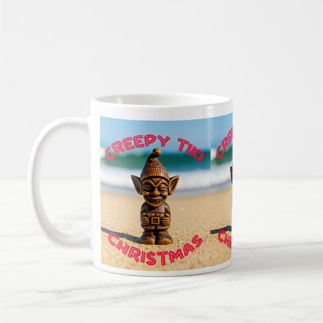 Creep Tiki Christmas Mug (Left)