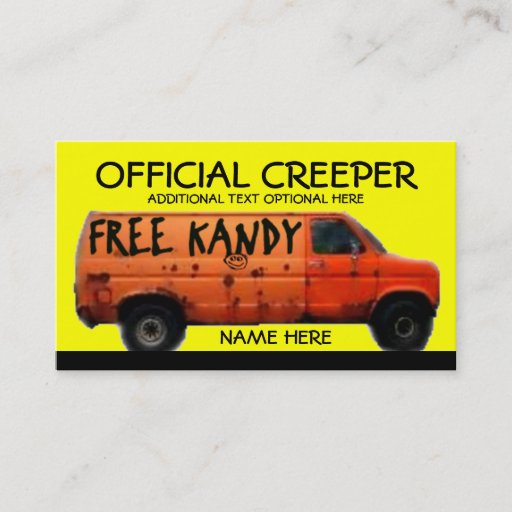 Customizable Creeper Business Card