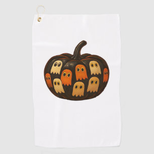 Creeper Pumpkin Ghosts Halloween Gift Classic T-Sh Golf Towel