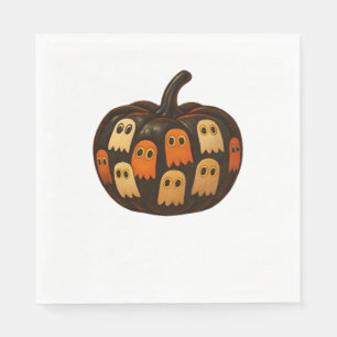 Creeper Pumpkin Ghosts Halloween Gift Classic T-Sh Napkins