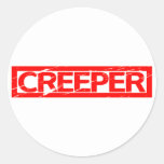 Creeper Stamp Classic Round Sticker