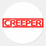 Creeper Stamp Classic Round Sticker