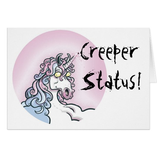 Creeper unicorn cards (Front Horizontal)
