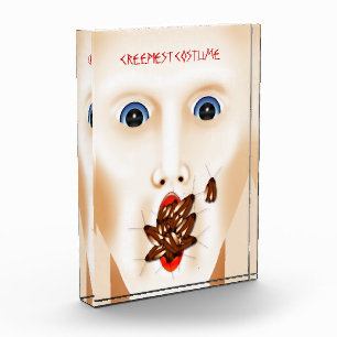 Creepiest Costume Cockroaches In Mouth Halloween Acrylic Award