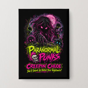 Creepin' Chloe – Paranormal Punks Button