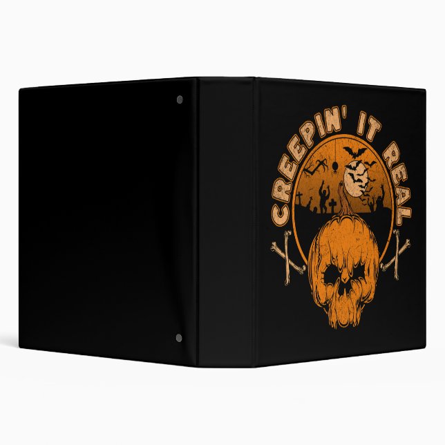 Creepin' it Real 3 Ring Binder (Background)