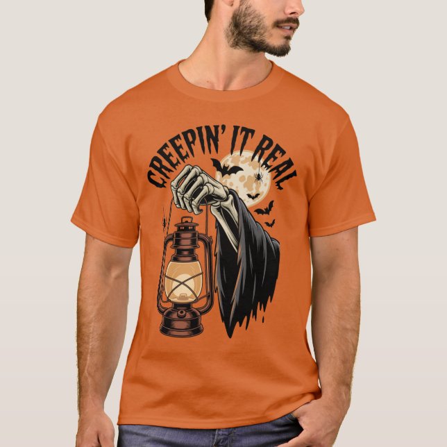 Creepin It Real Creep It Real Halloween T-Shirt (Front)