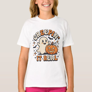 “Creepin’ It Real” Cute Halloween T-Shirt