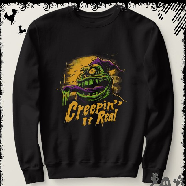 Creepin’ It Real  | ExDesigner | Halloween Sweatshirt (Creator Uploaded)