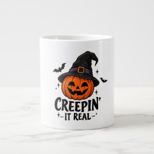 Creepin' It Real Halloween Giant Coffee Mug