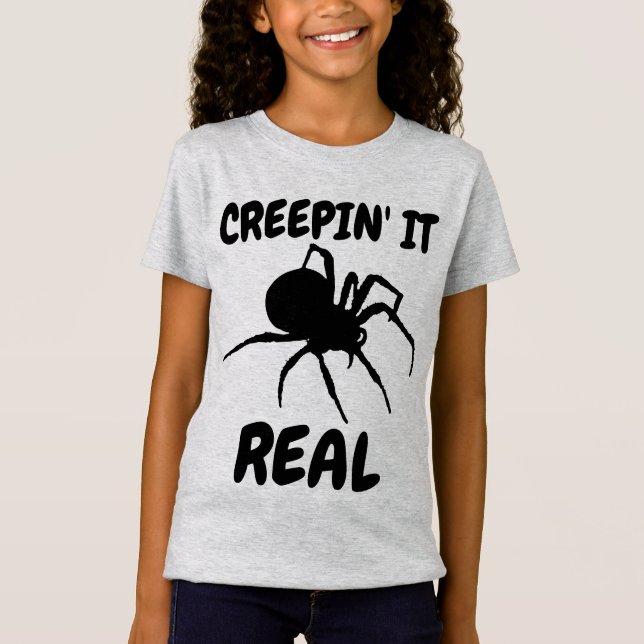 CREEPIN' IT REAL Kids Funny T-Shirts (Front)