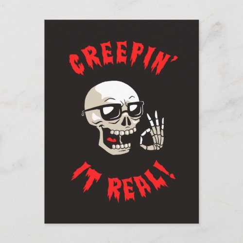 Creepin It Real Postcard