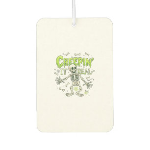 Creepin It Real Skeleton Halloween Bones Spider We Air Freshener