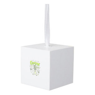 Creepin It Real Skeleton Halloween Bones Spider We Cube Ornament