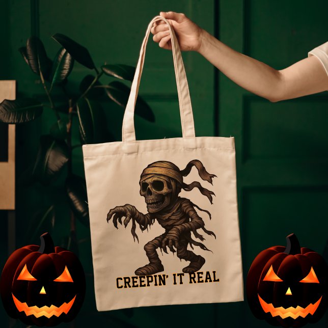 Creepin' It Real Tote Bag (Creator Uploaded)