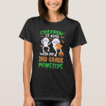 Creepin It Real With My 2nd Grade Monsters Hallowe T-Shirt