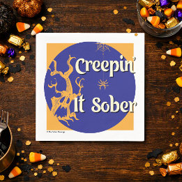 Creepin’ It Sober | Halloween Sober Party Napkins