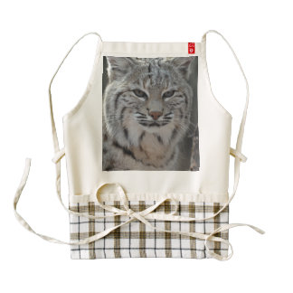 Creeping Bobcat Zazzle HEART Apron